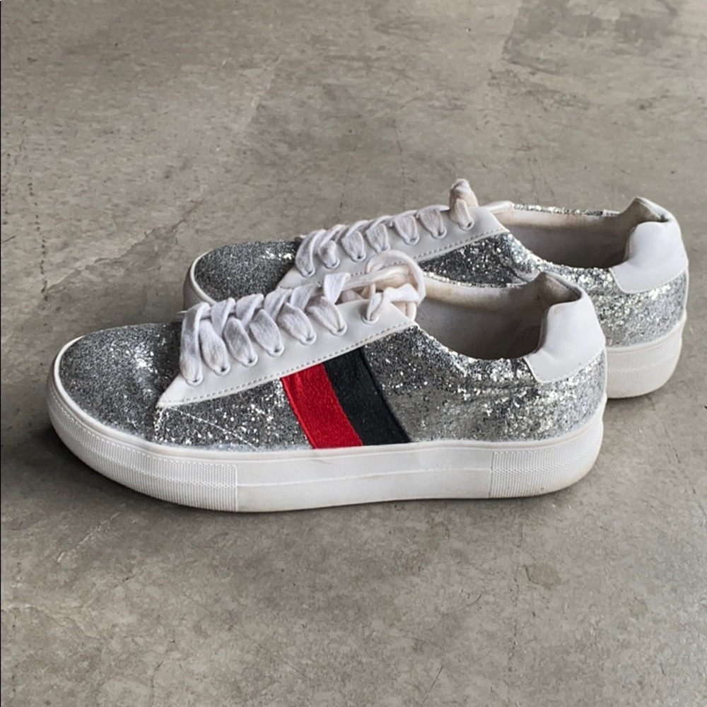 Steve Madden Moody Glitter Sneakers